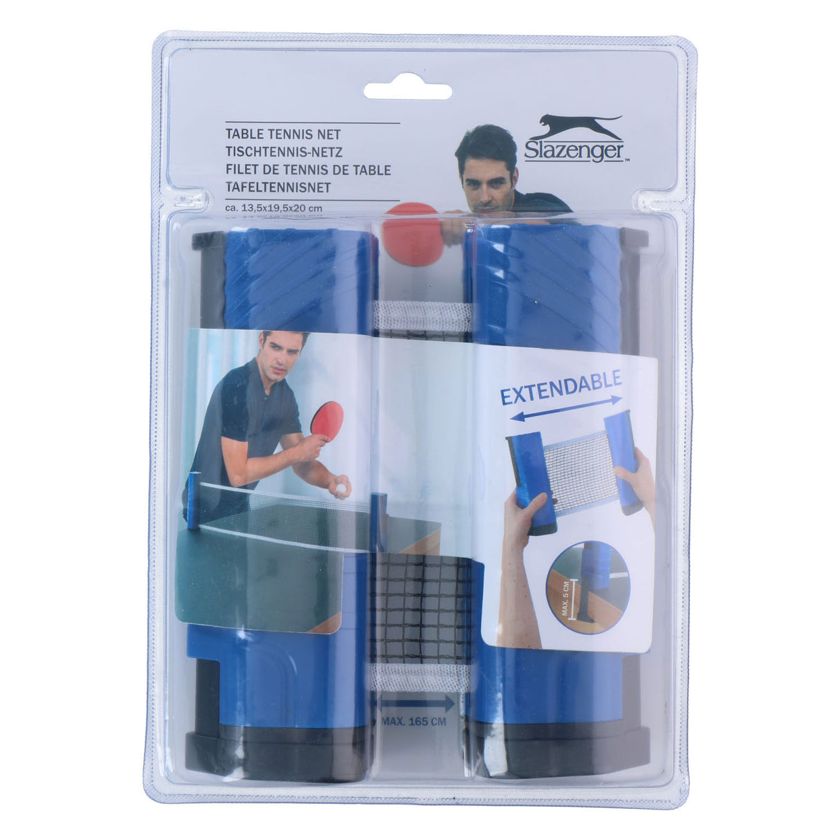 Filet de tennis de table extensible Slazenger, 165 cm