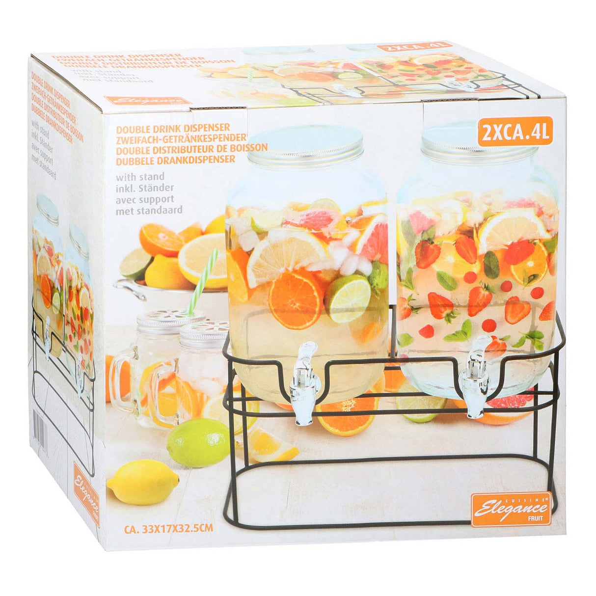Distributeur de boissons, 2x4 litres
