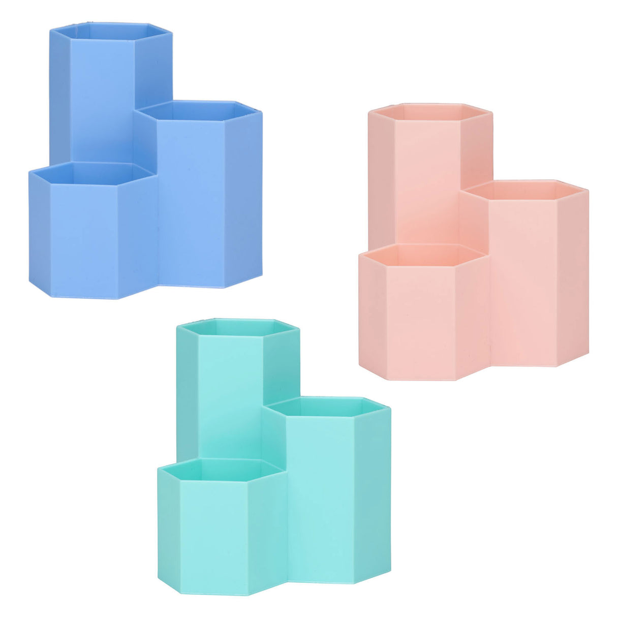 Boîte à stylos couleur 3 compartiments