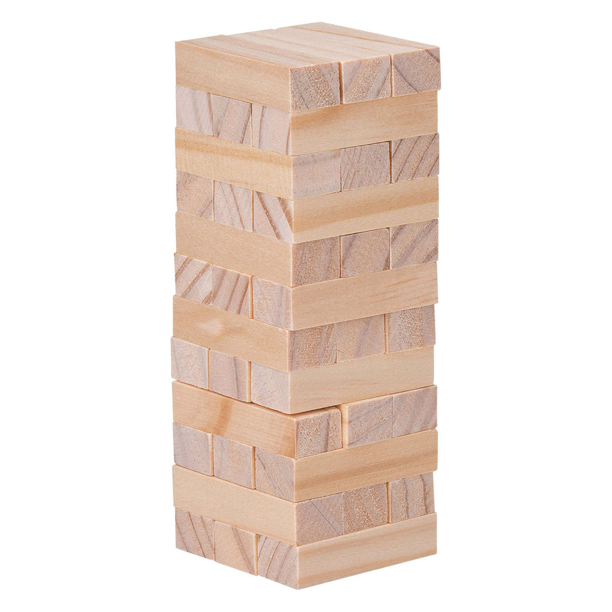 Mini jeu d'empilement en bois, 36dlg.