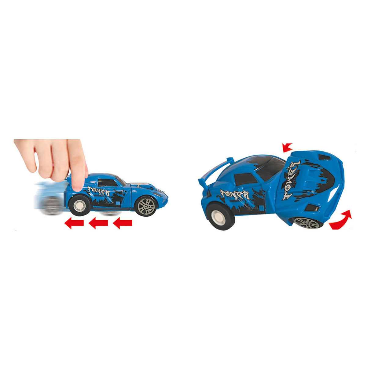 Boucle de piste de course avec une voiture 360 à traction, 32dlg.