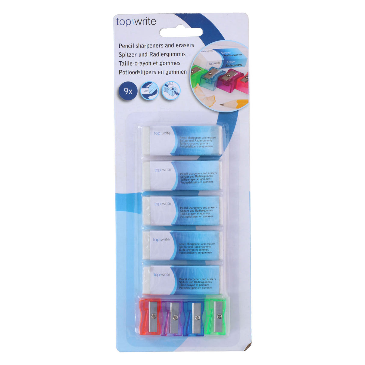 Ensemble de gommes à taille-crayon Top Write