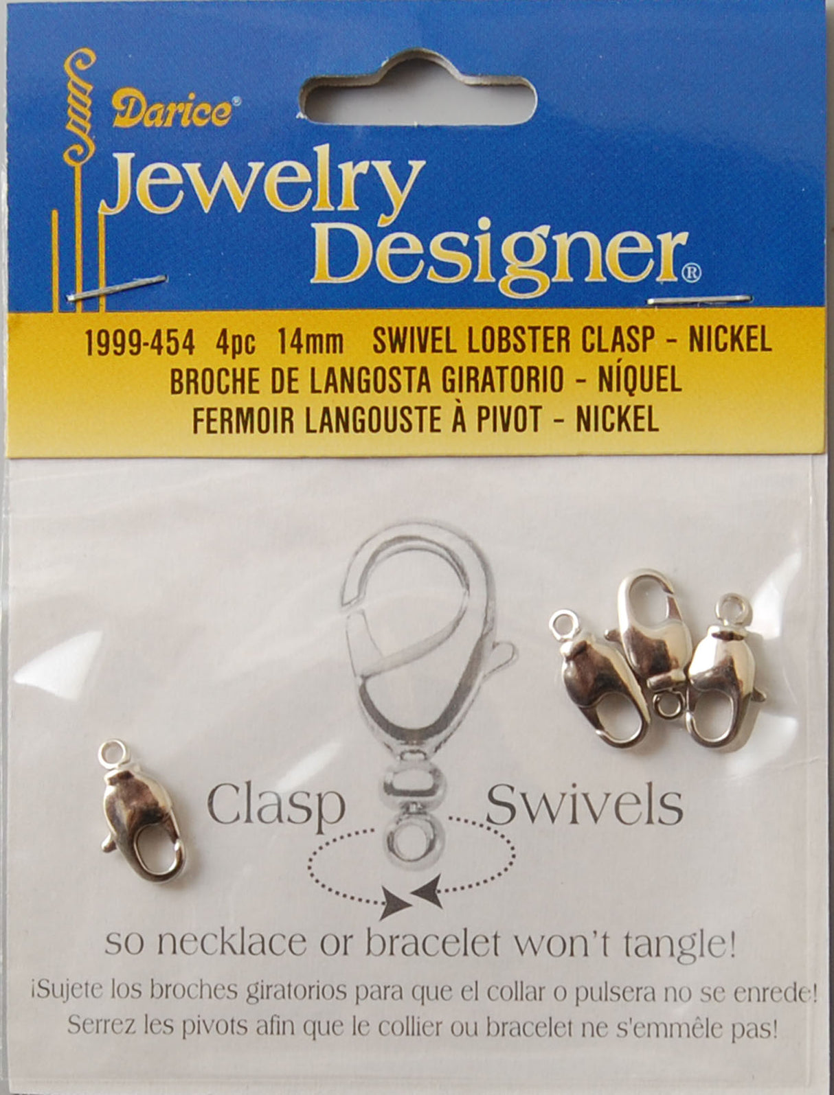 Vaessen creative • fermoir mousqueton 14mm argent