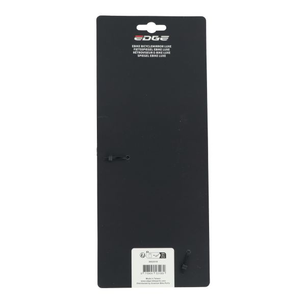 Rétroviseur Edge pour vélo électrique gauche 360 degrés réglable 21-26 mm - noir