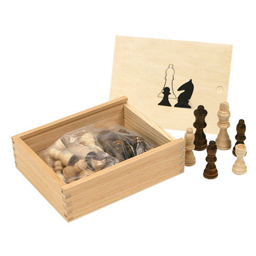 Pièces d'échecs de base en boîte 77mm