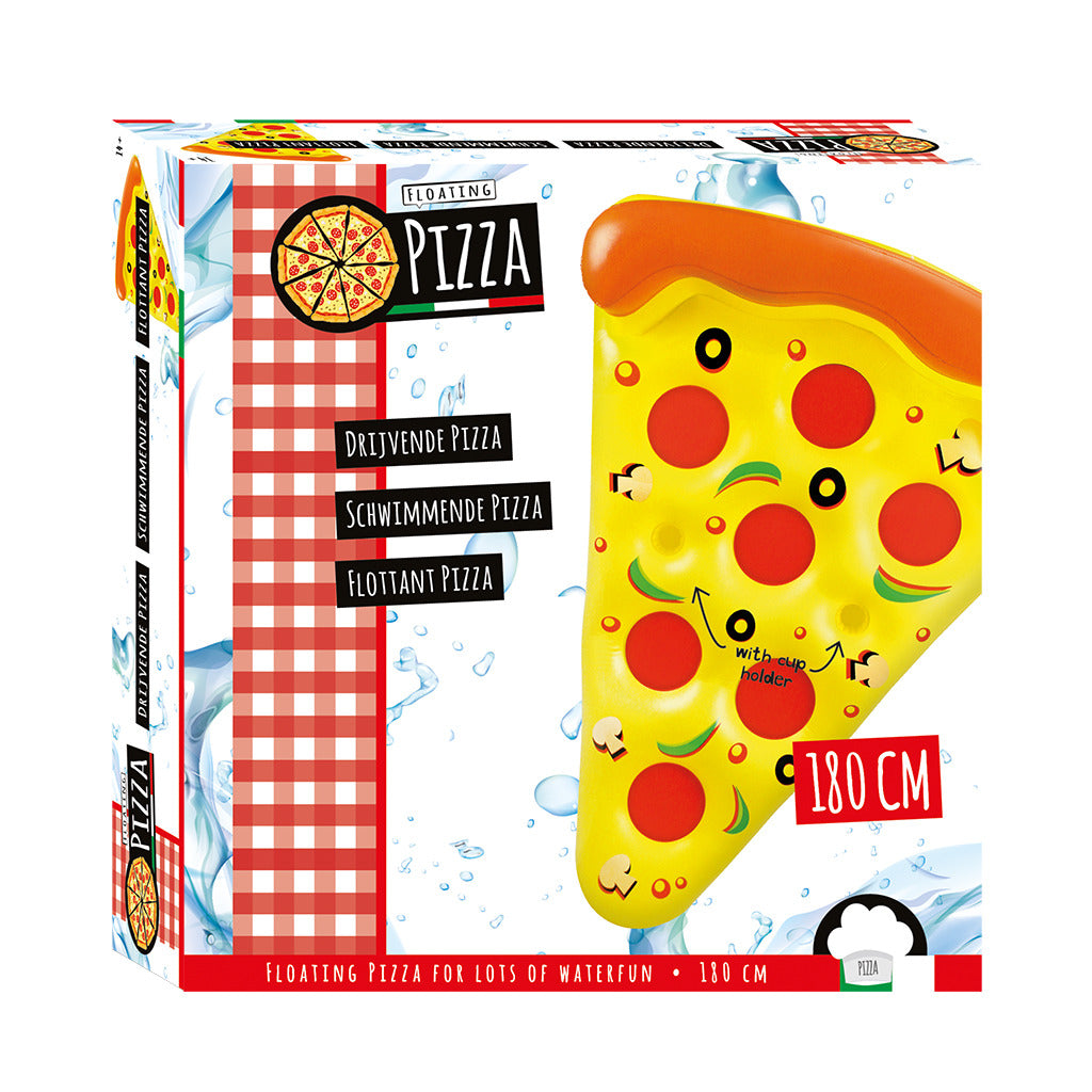 Pizza sur matelas gonflable de base
