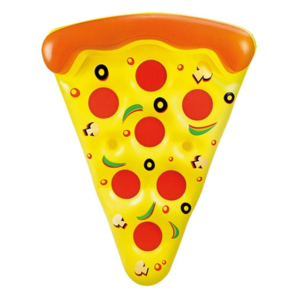 Pizza sur matelas gonflable de base