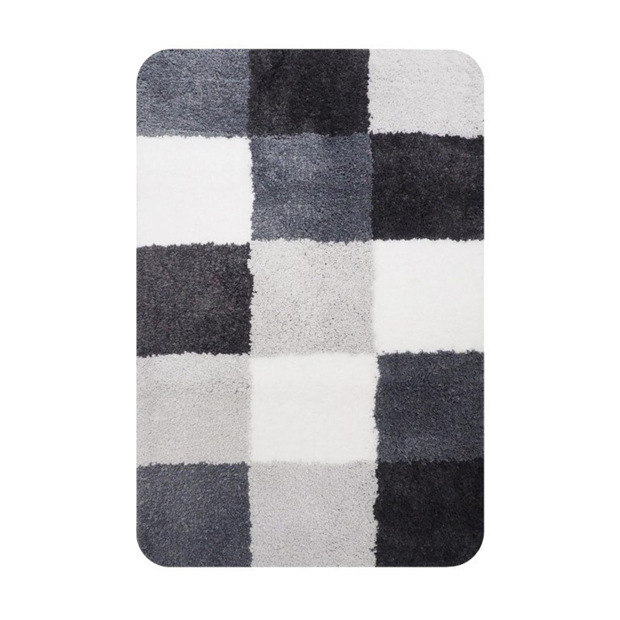 Tapis de bain maison hollandaise brest 60x90 cm gris
