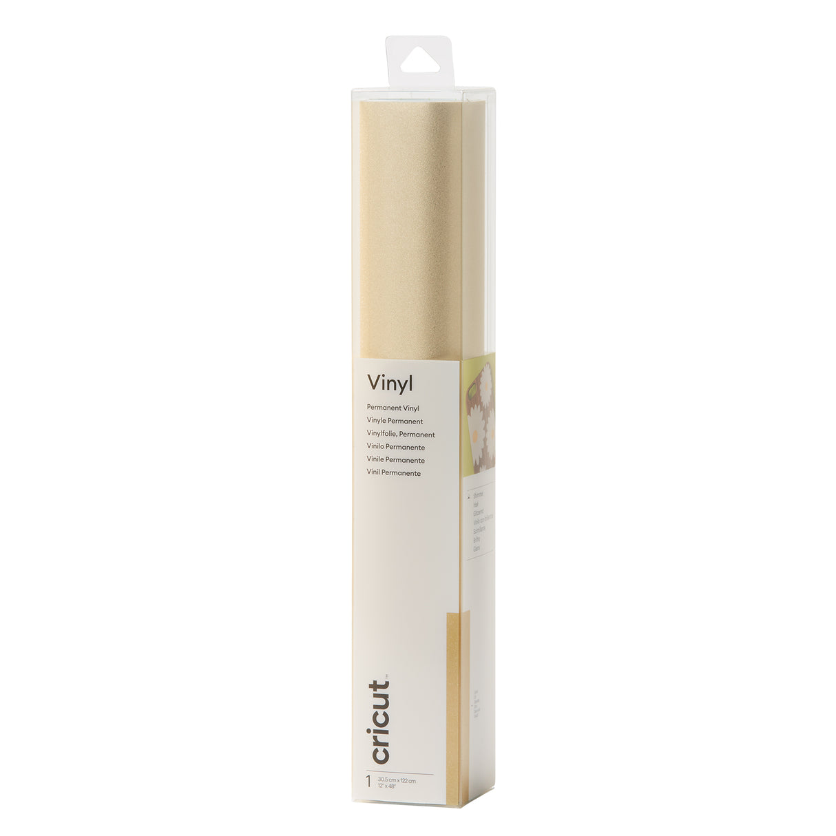 Cricut • vinyle premium pailleté permanent 30,5x122cm 30,5x122cm or