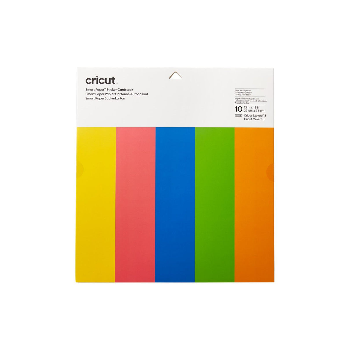 Cricut • autocollant intelligent en papier cartonné arc-en-ciel