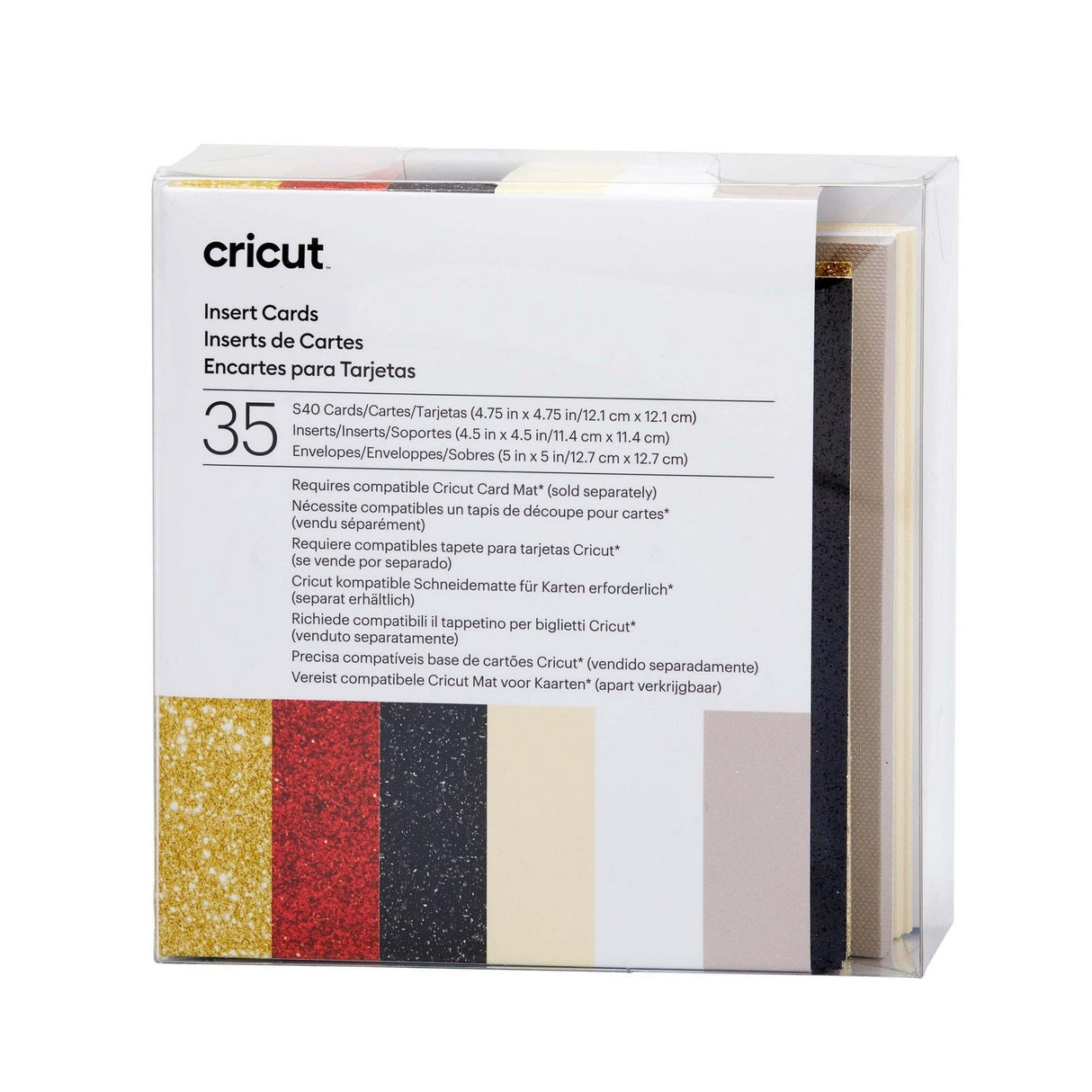 Cricut • insérer des cartes glitz glam s40