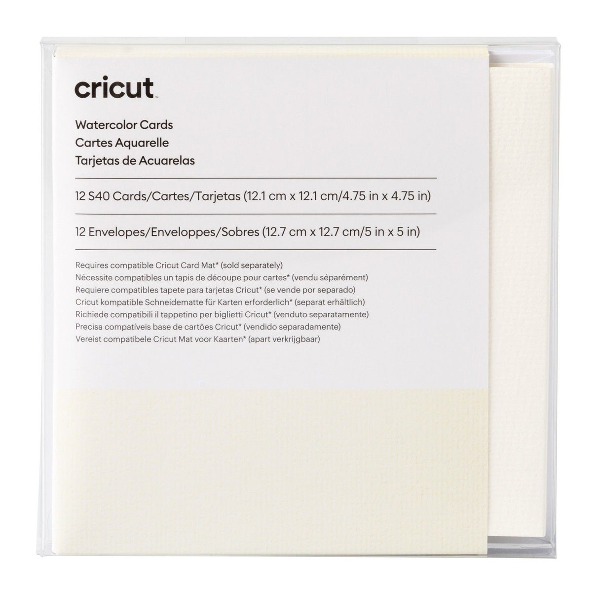 Cricut • cartes aquarelles s40 12 pièces