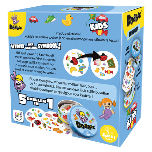 Asmodee zygomatic dobble kids jeu de cartes - jeu rapide avec des animaux pour les enfants