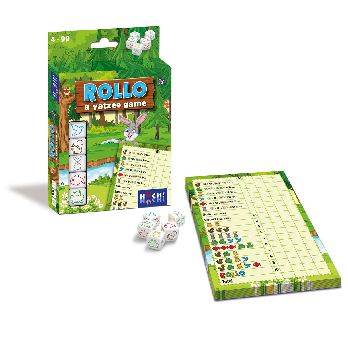 Asmodee rollo - animaux yatzee