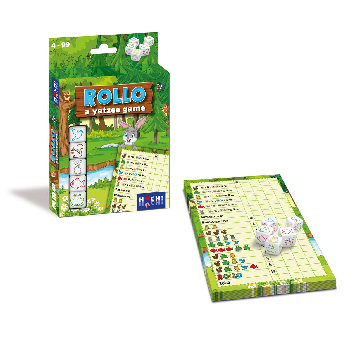 Asmodee rollo - animaux yatzee