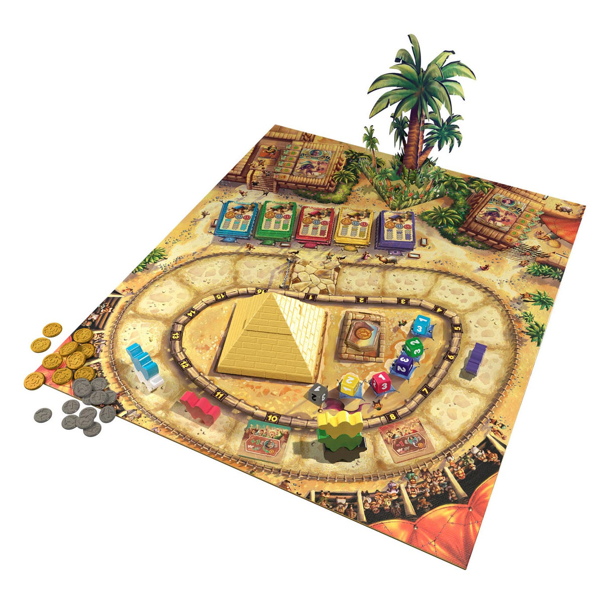 Asmodee eggertspiele camel up - jeu de société course de chameaux - nouvelle édition avec palmier 3D