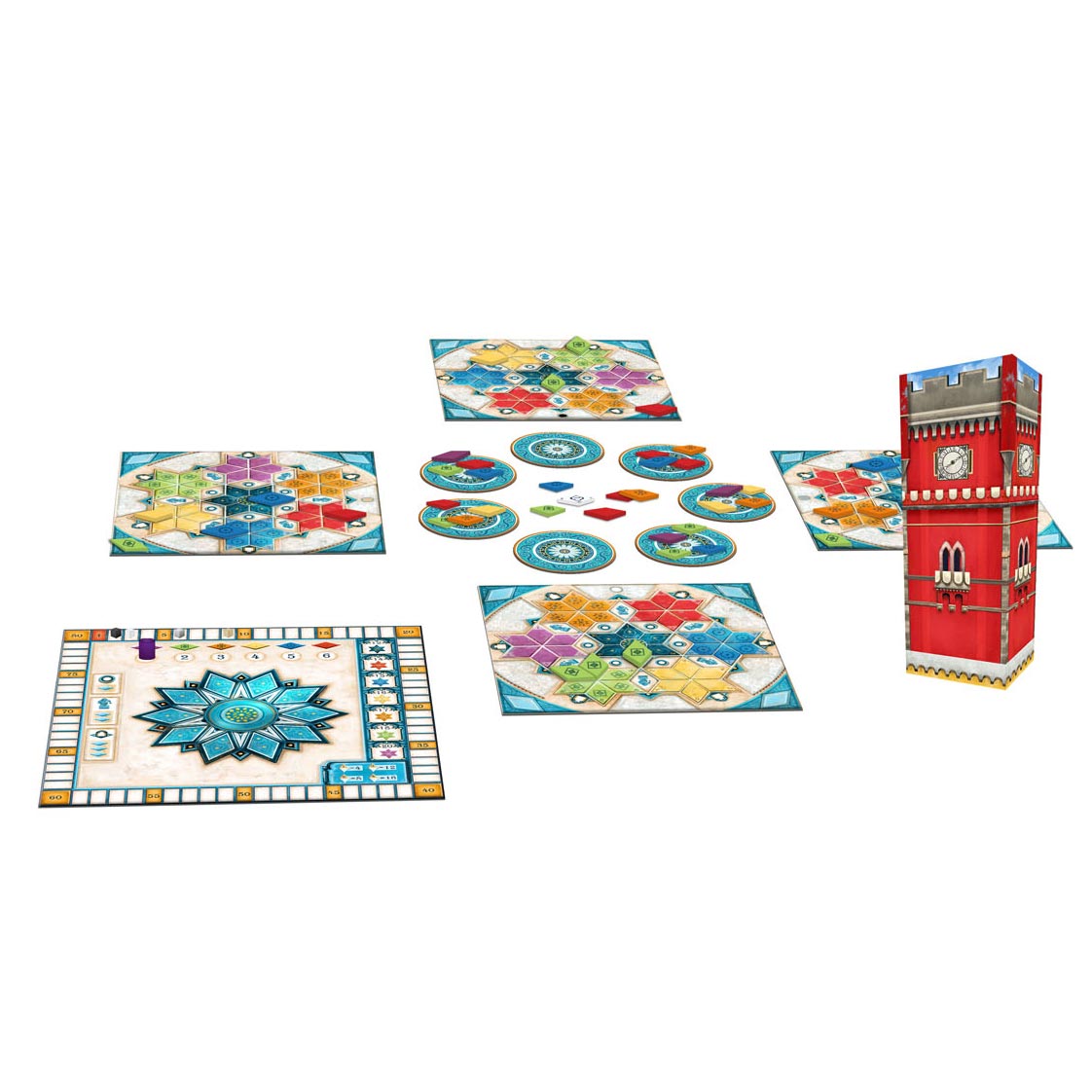 Next move games - pavillon d'été azul - jeu de société - adapté pour 2 à 4 joueurs