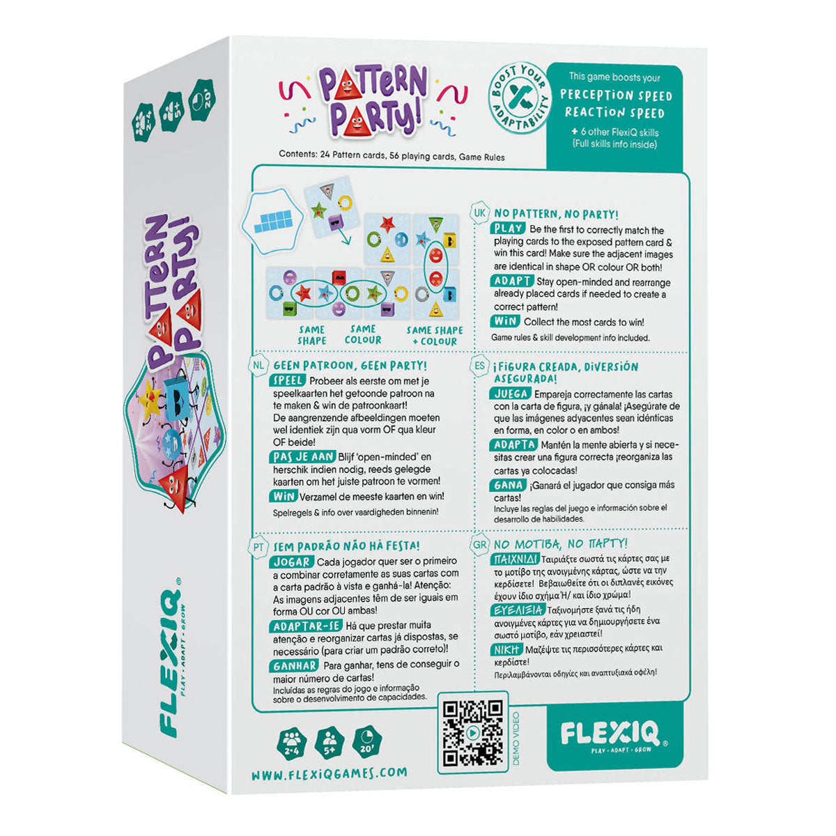 Fête des motifs Flexiq ! jeu de cartes