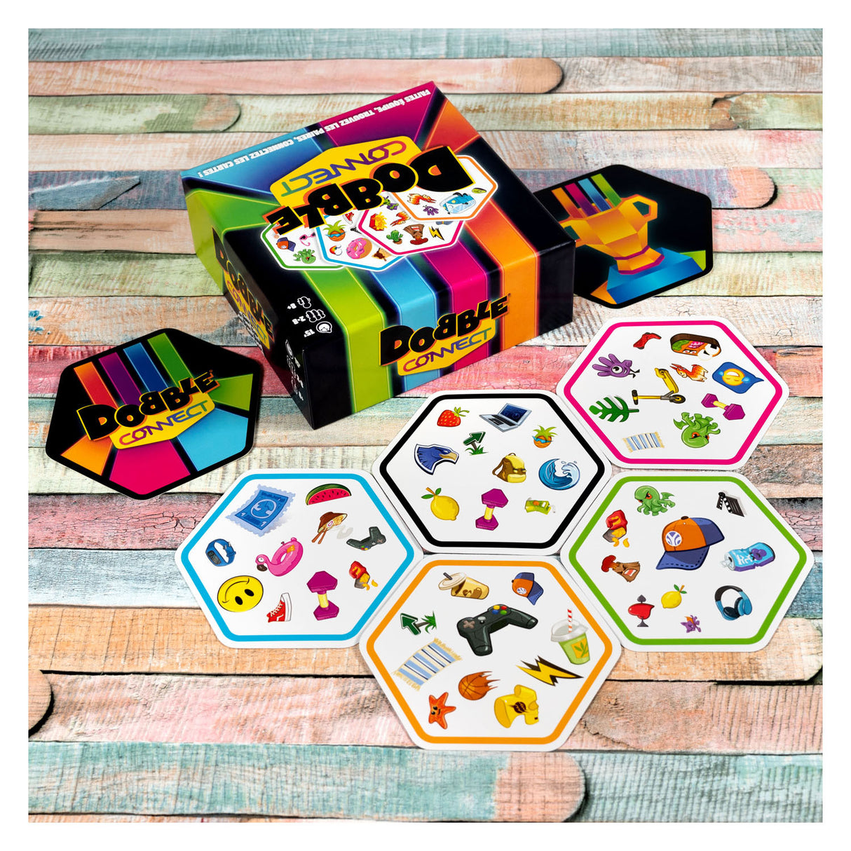 Studio de jeu de société zygomatique dobble connect jeu de cartes