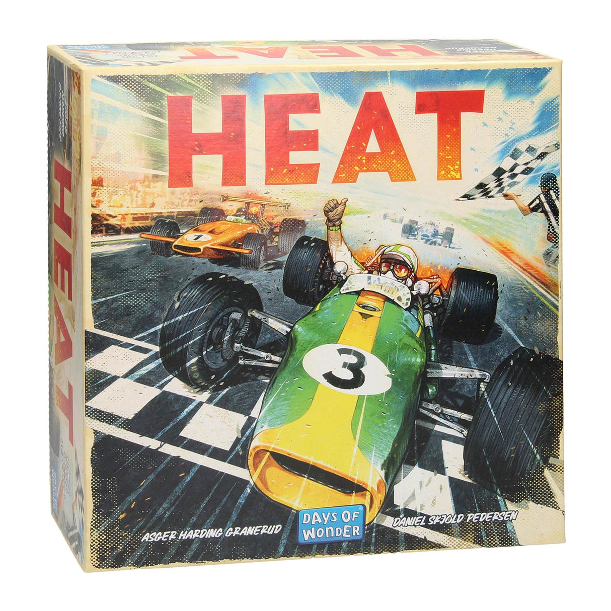 Jeu de société Days of Wonder Heat - - pour les vrais fans de course - à partir de 10 ans - jeu de société stratégique