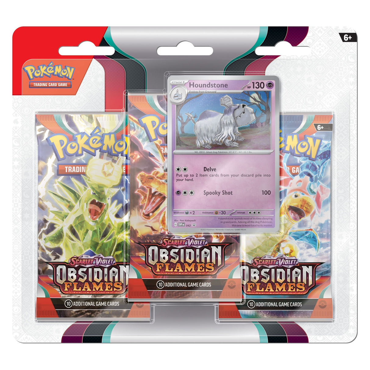 Asmodee Pokemon TCG S V Obsidienne Flammes Boosterblister Houndstone