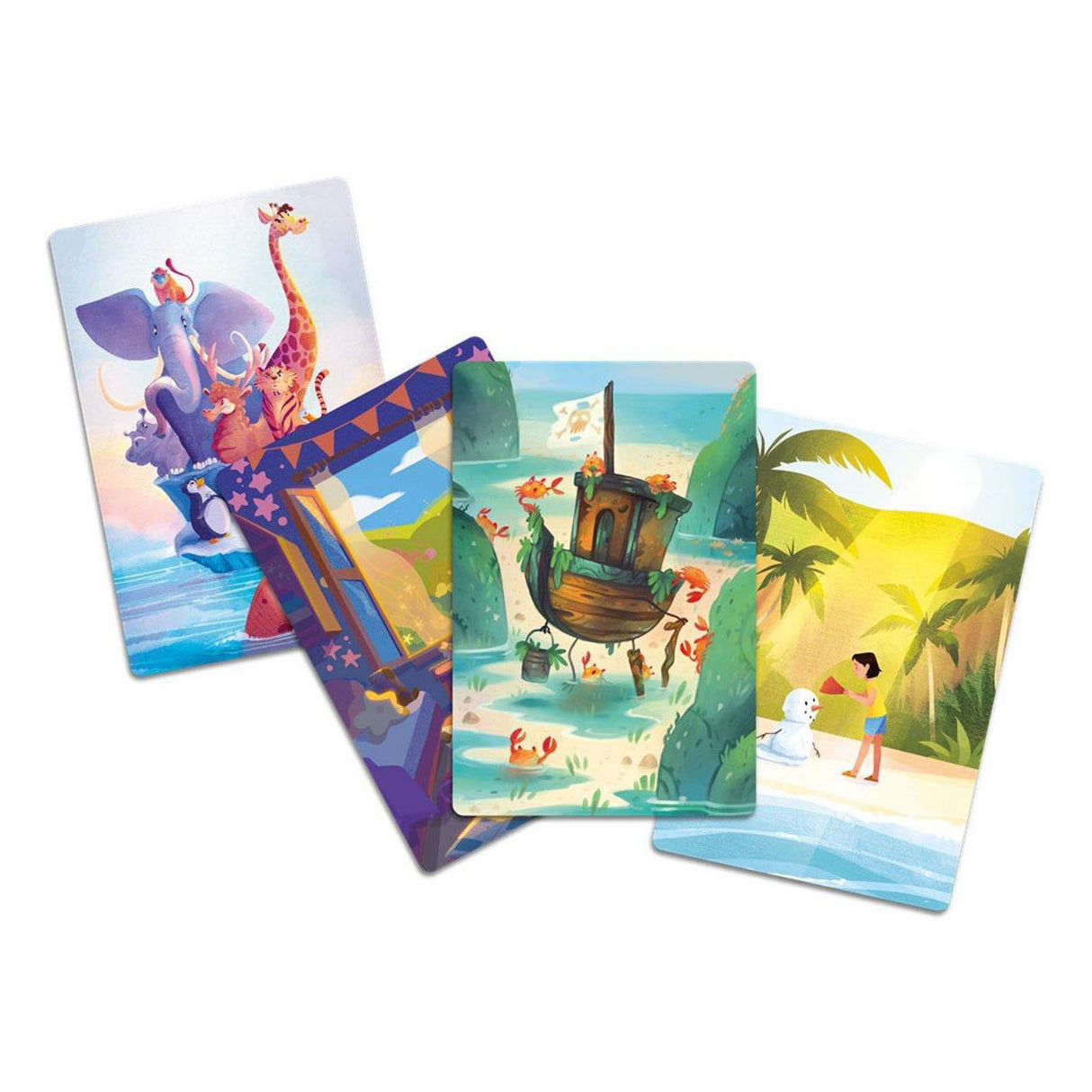 Jeu de société Asmodee Dixit Kids, jeu de société coopératif pour enfants.