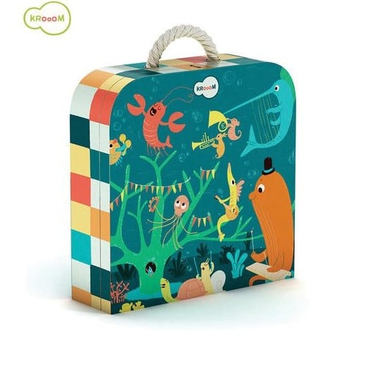 Puzzle en carton robuste Dam Kroom dans une valise - 45 pièces