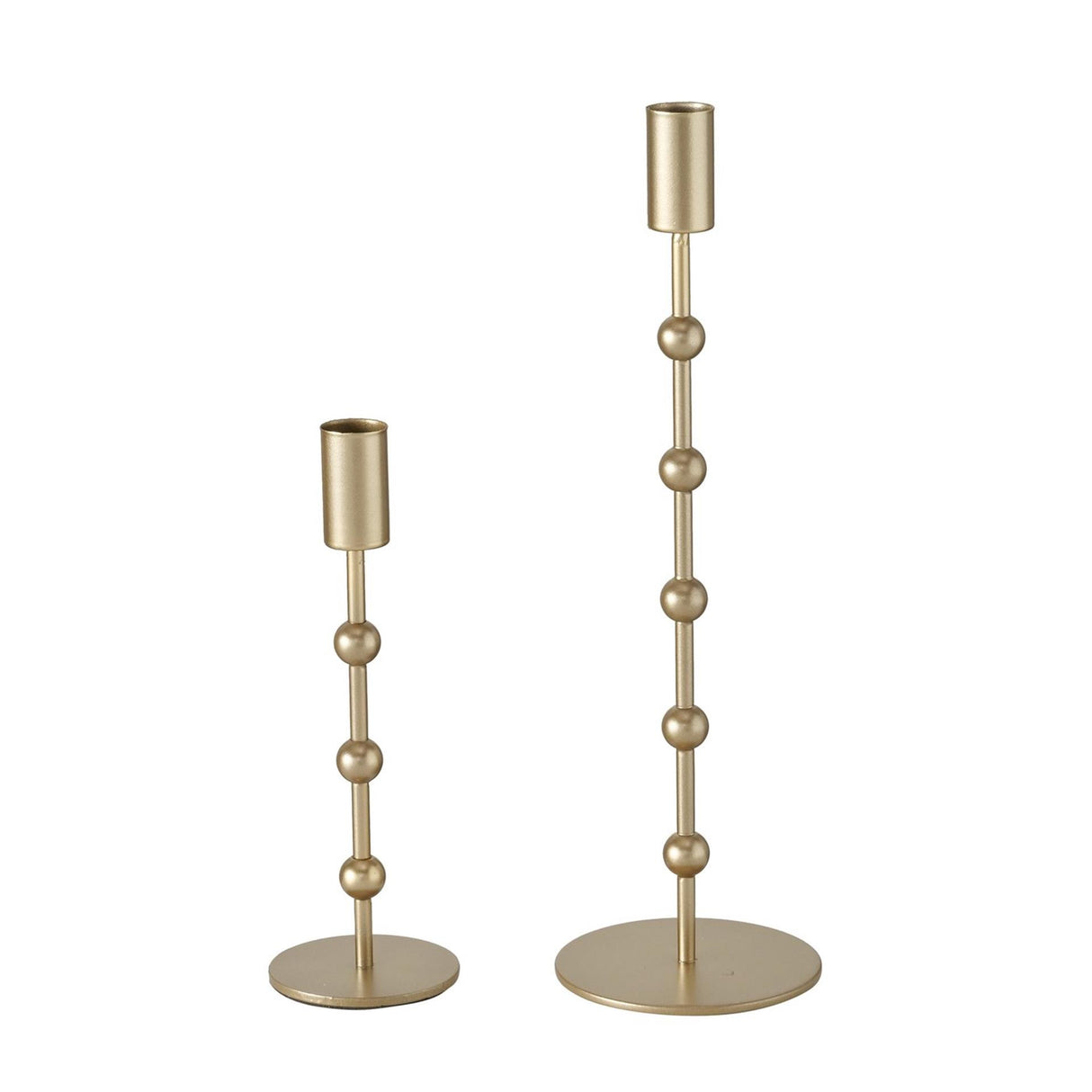 Ensemble de porte-bougies Boltze Kimberly 2 pièces or