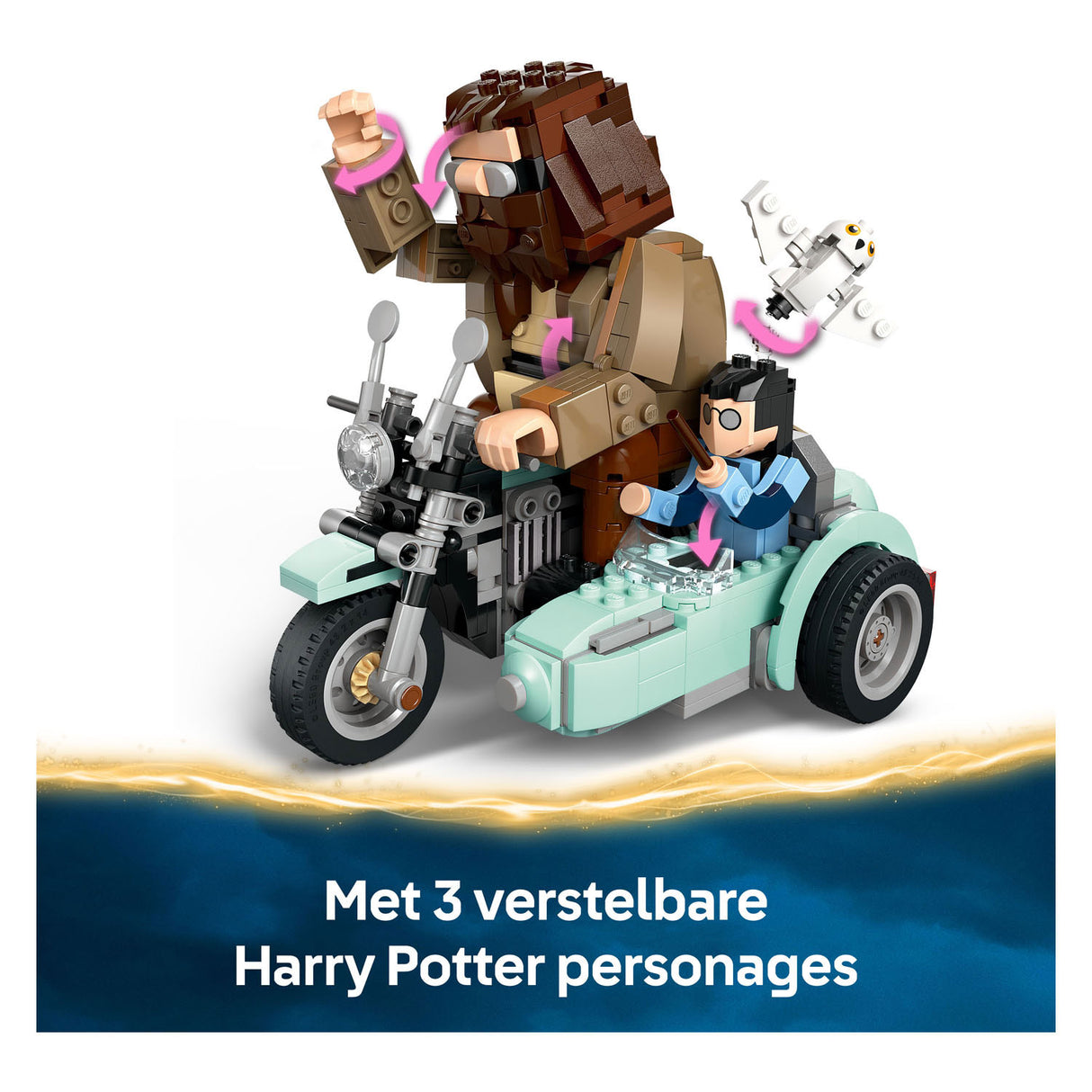 Lego Harry Potter™ Hagrid™ et la balade magique en moto de Harry - 76443
