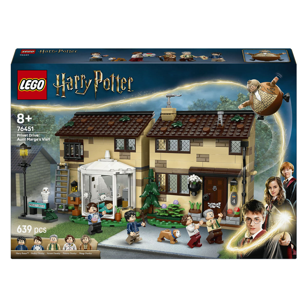 Lego Harry Potter Privet Drive : Kit de construction La visite de tante Margot - 76451