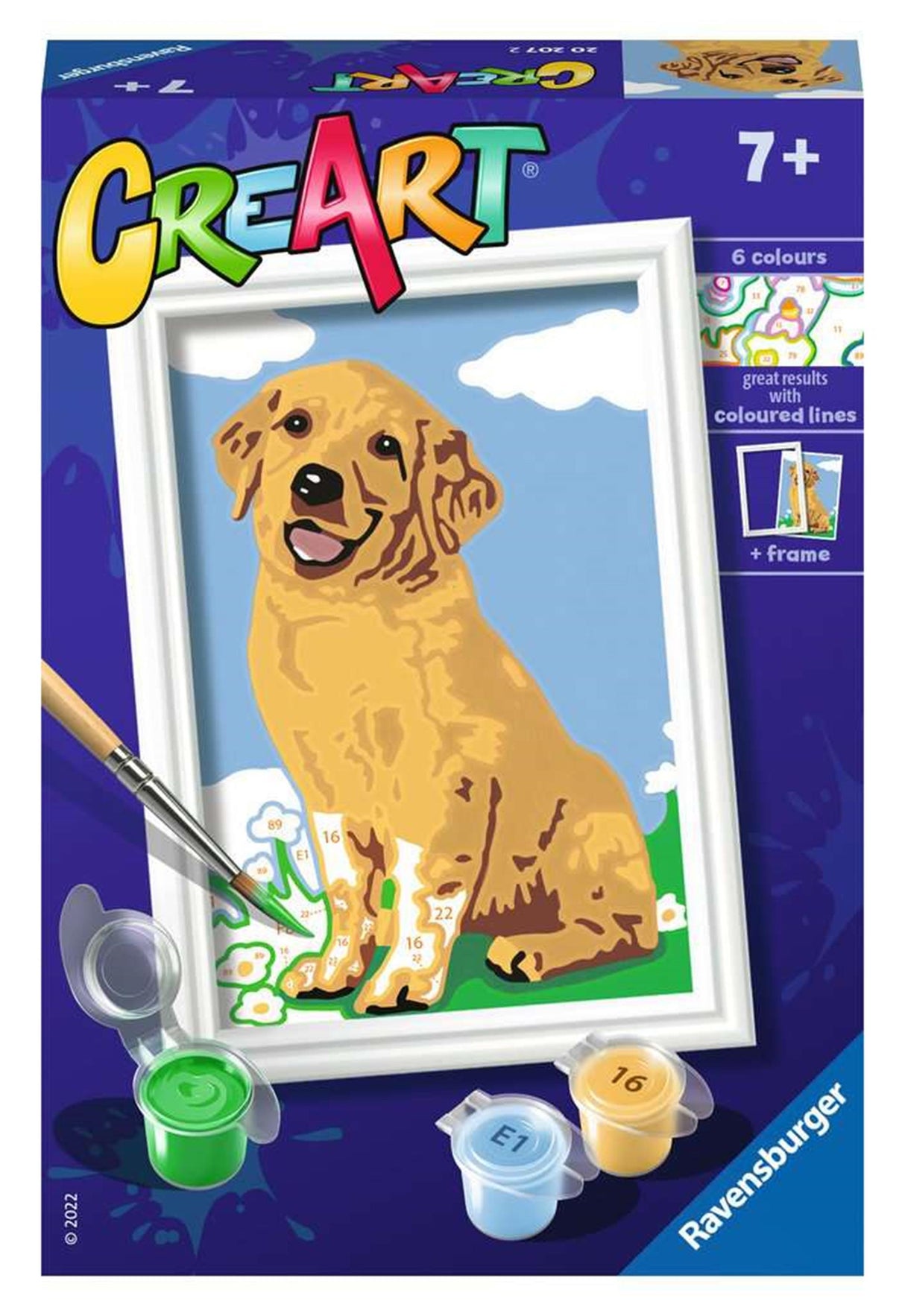 Ravensburger Creart Painting by Number - Friendly Retriever