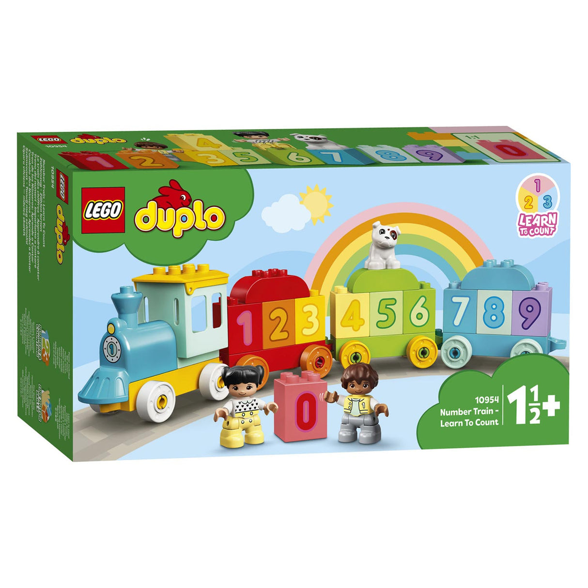 Lego duplo - train numéroté - jouet de construction apprendre à compter (10954)