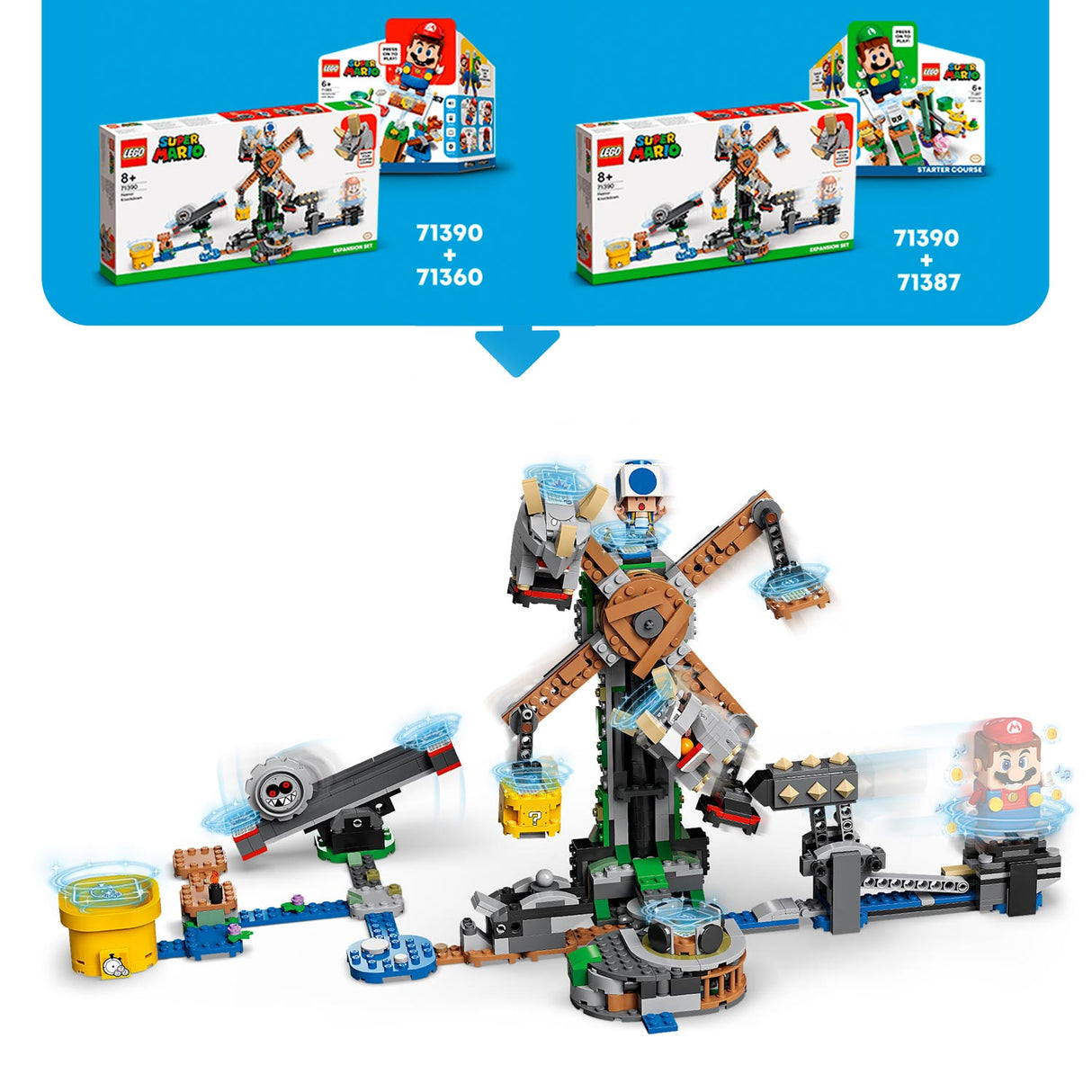 LEGO Super Mario 71390 Expansion Set: querelle avec Reznors