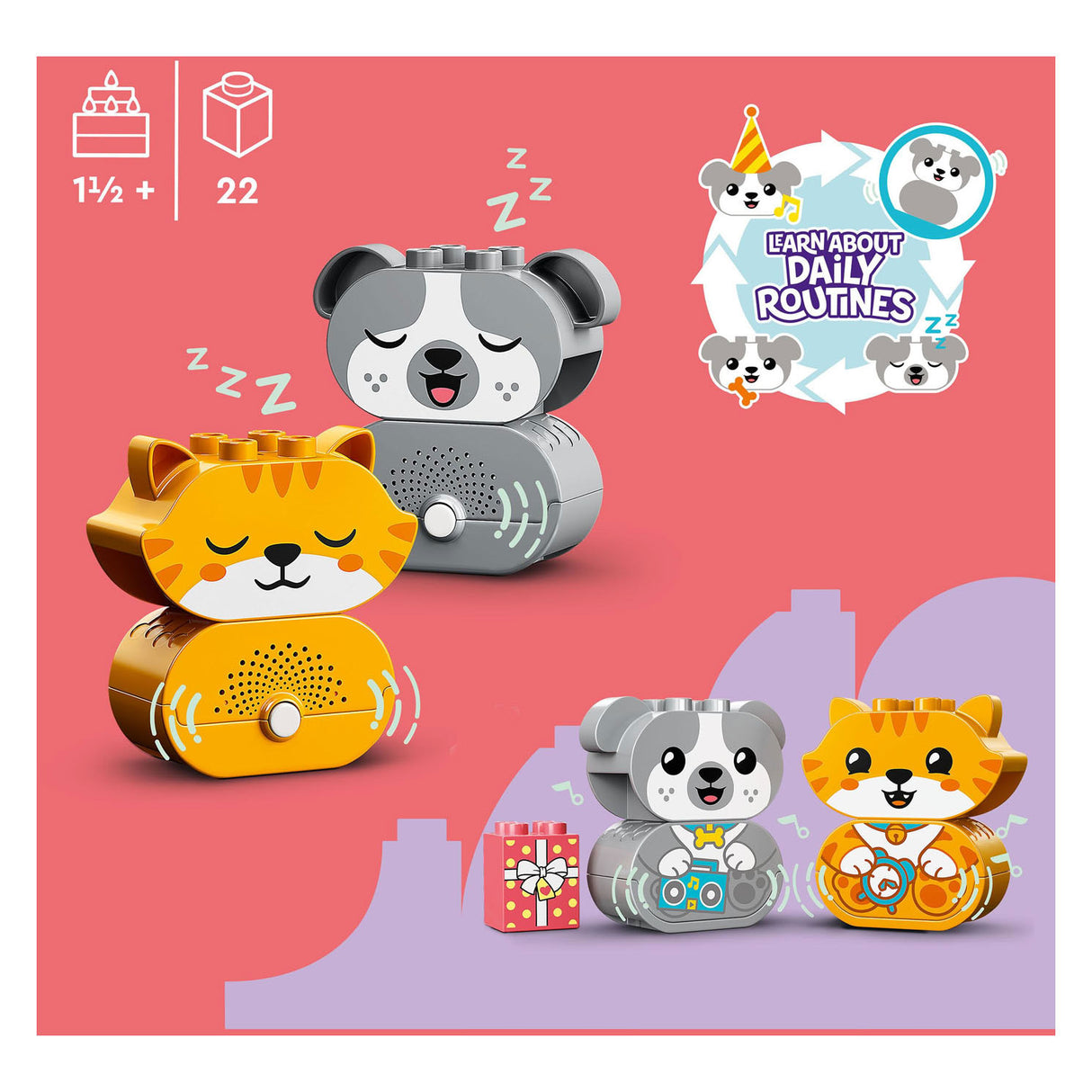 LEGO DUPLO 10977 Mon premier chaton de chiot avec des sons