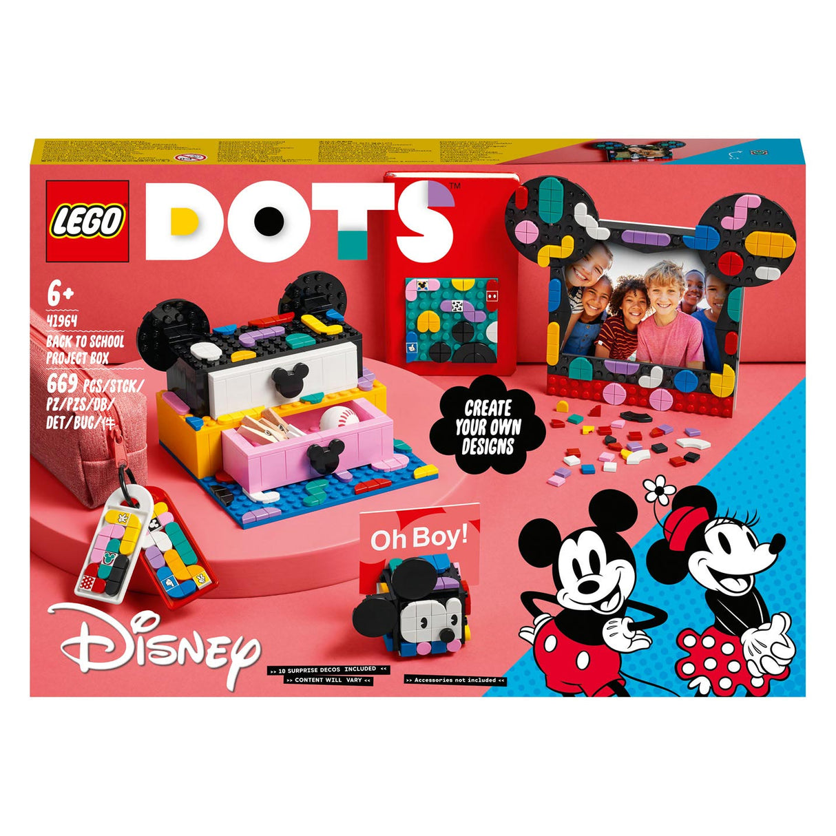 Lego Dots 41964 Mickey Minnie Mouse: Retour à l'école