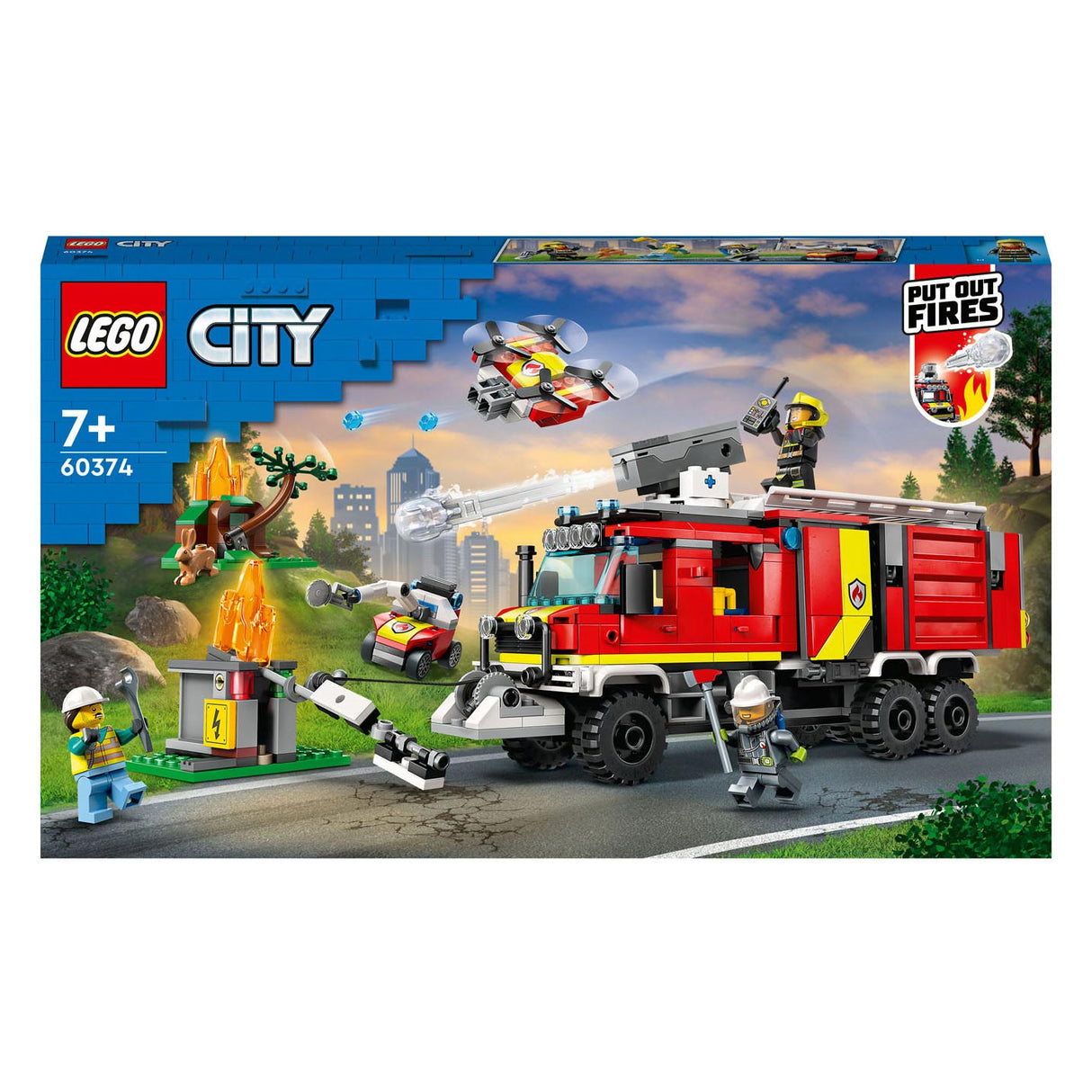 Camion de pompiers de Lego City 60374