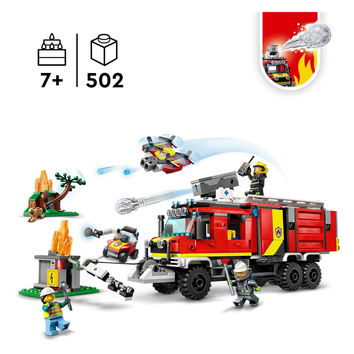 Camion de pompiers de Lego City 60374