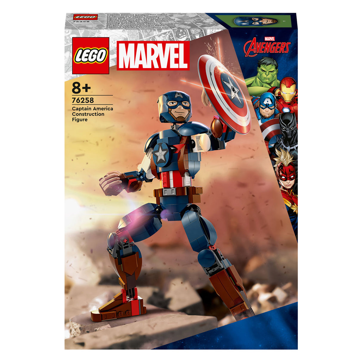 Figurine de construction Lego Super Heros 76258 Captain America