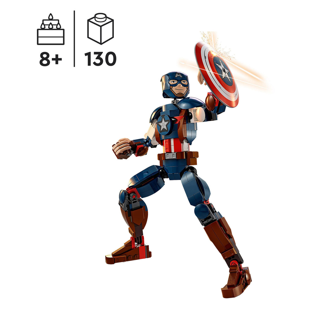 Figurine de construction Lego Super Heros 76258 Captain America