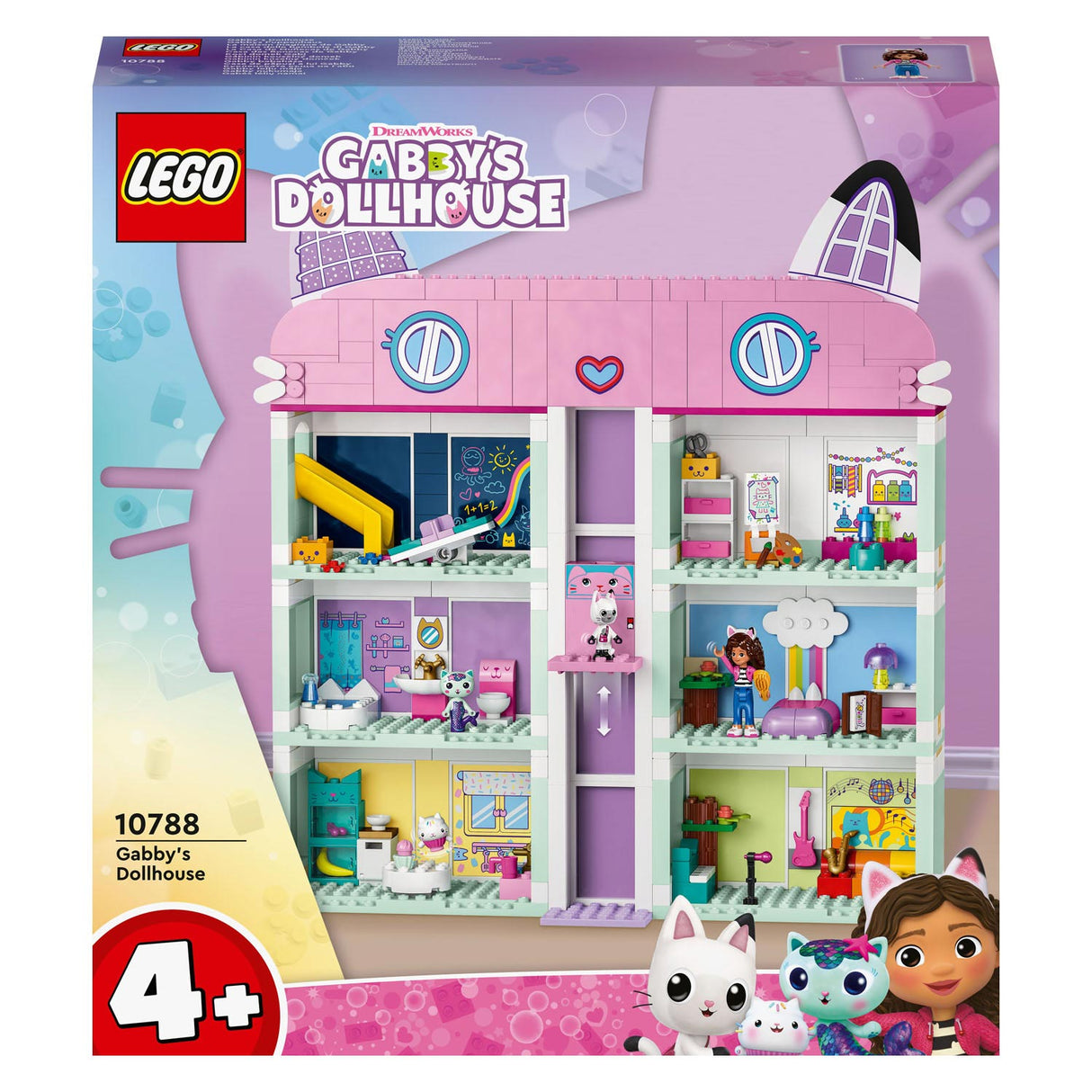 La maison de poupée Lego Gabby's Dollhouse Toys avec 4 figurines et accessoires pour enfants de 4 ans et plus - 10788