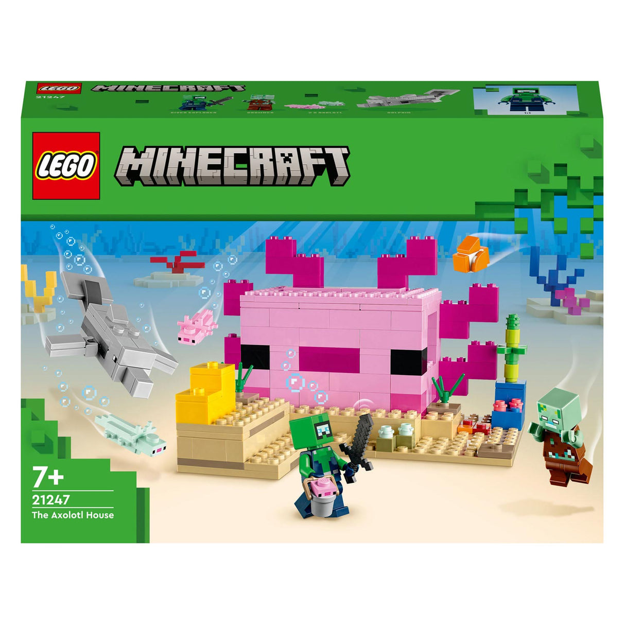 LEGO LEGO Minecraft 21247 L'axolotlhuis