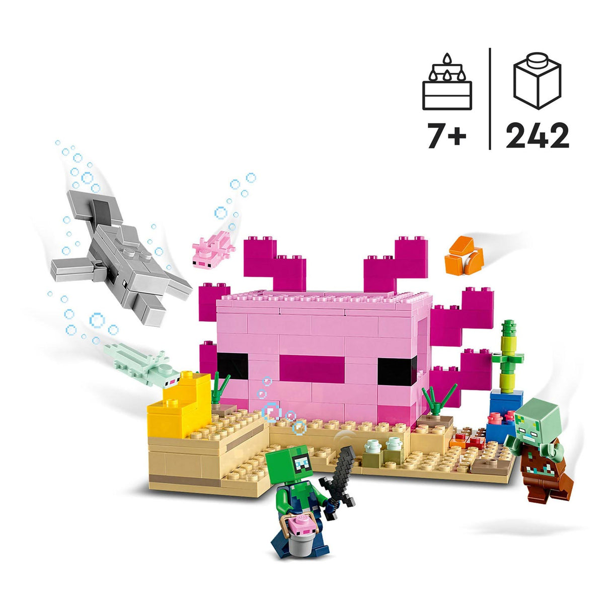 LEGO LEGO Minecraft 21247 L'axolotlhuis
