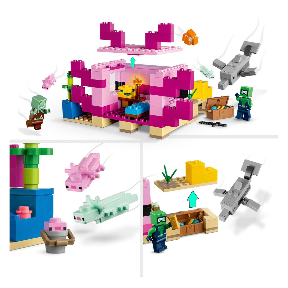 LEGO LEGO Minecraft 21247 L'axolotlhuis