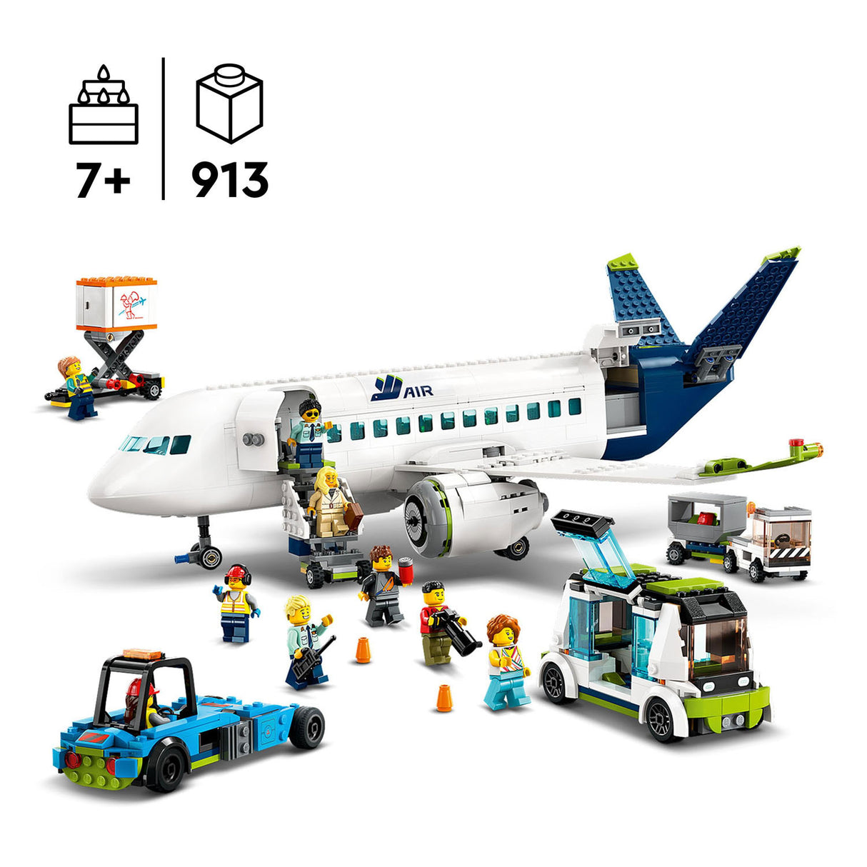 Ensemble de jouets avion avion de ligne Lego City - 60367