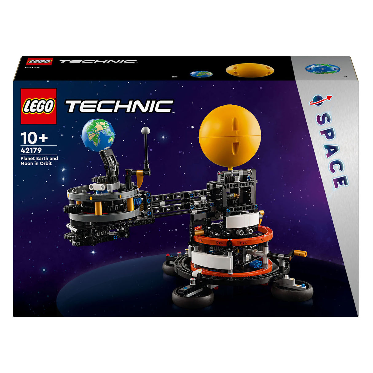 Technique Lego - le jouet de construction terre et lune en mouvement