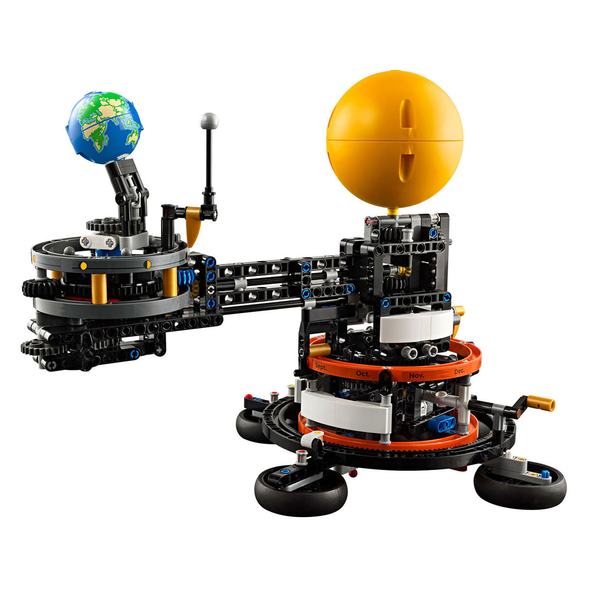 Technique Lego - le jouet de construction terre et lune en mouvement