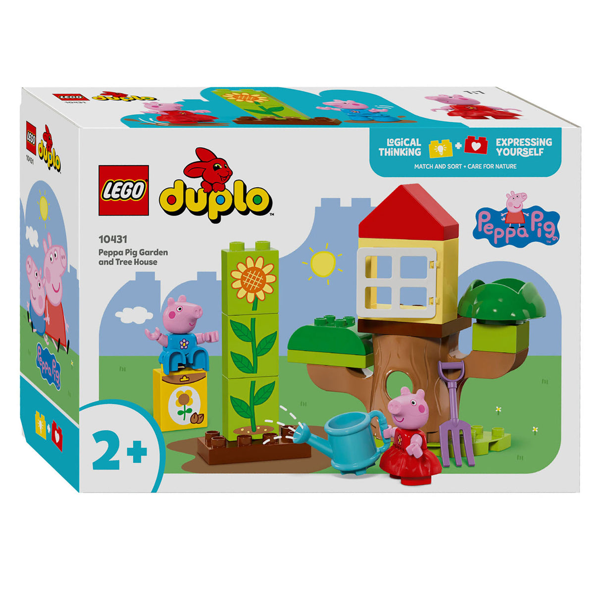 Lego Duplo - Jouet de construction de jardin et de cabane dans les arbres Peppa Pig (10431)