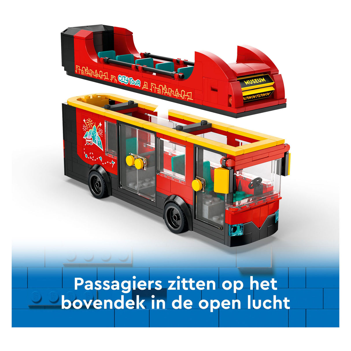 Bus touristique rouge à deux étages Lego City - 60407