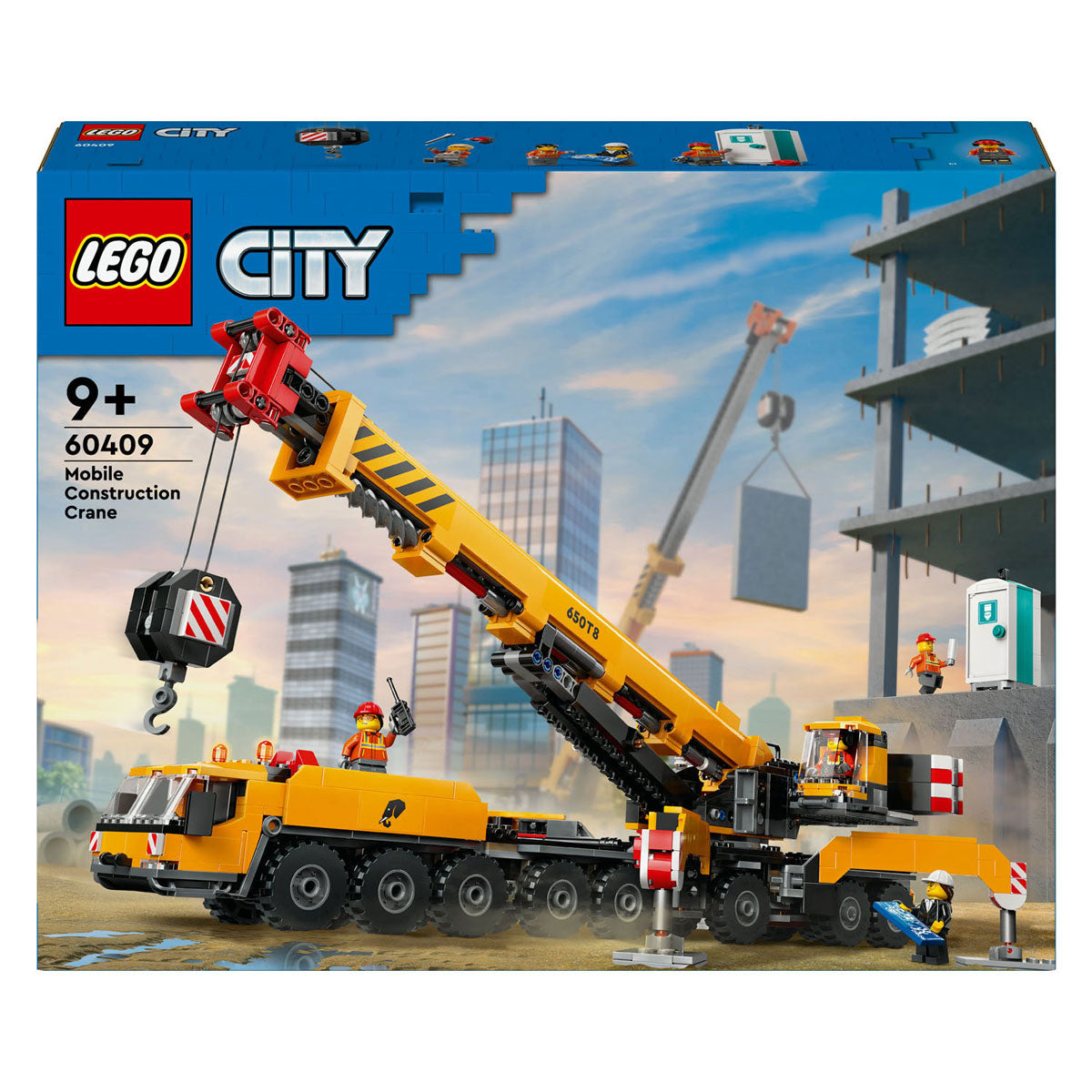 LEGO CITY 60409 CRANE DE CONSTRUCTION MOBILE JAUNE