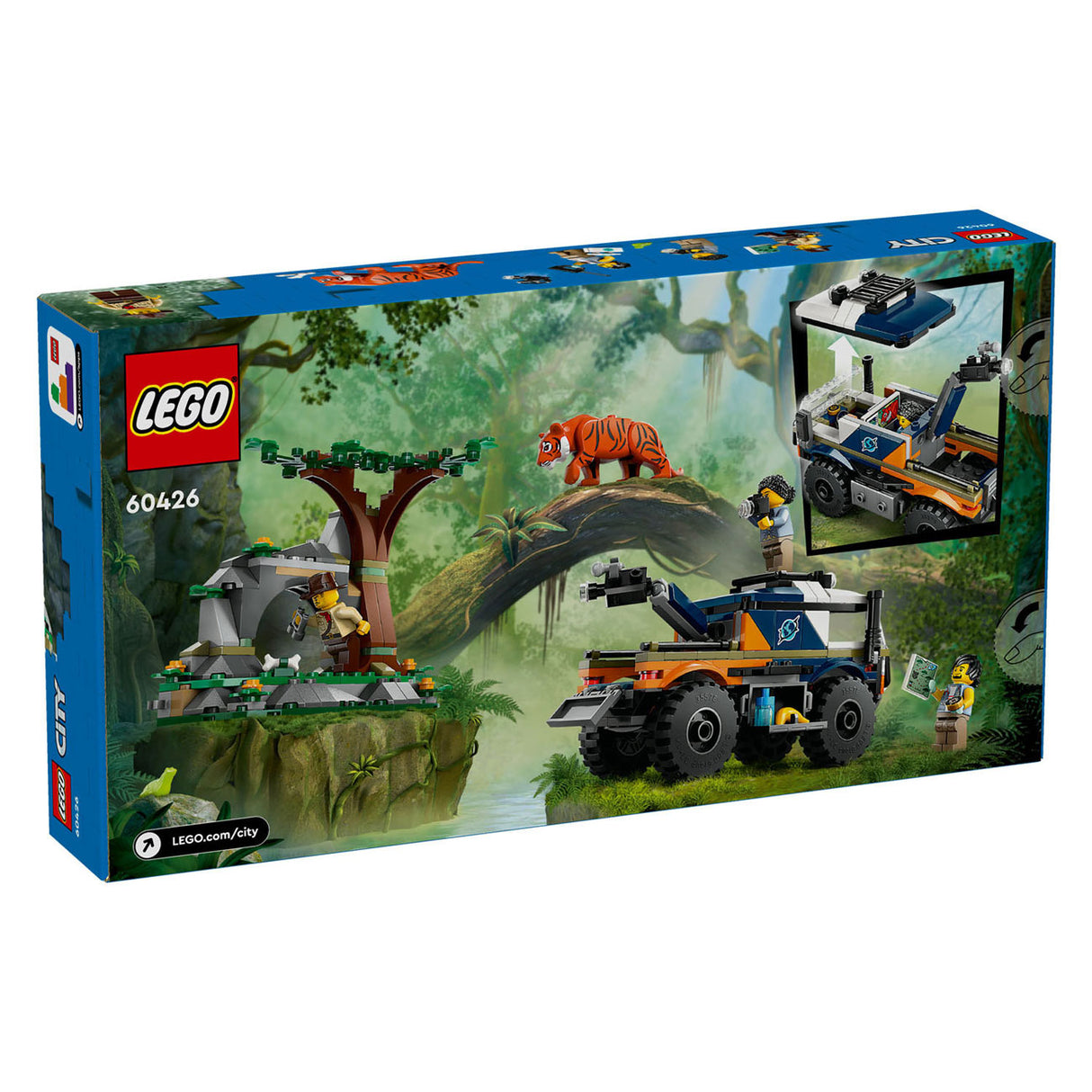 LEGO CITY 60426 Rechercheurs de la jungle: camion tout-terrain